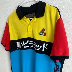 Black Pyramid Polo Shirt Size XL Chris Brown
